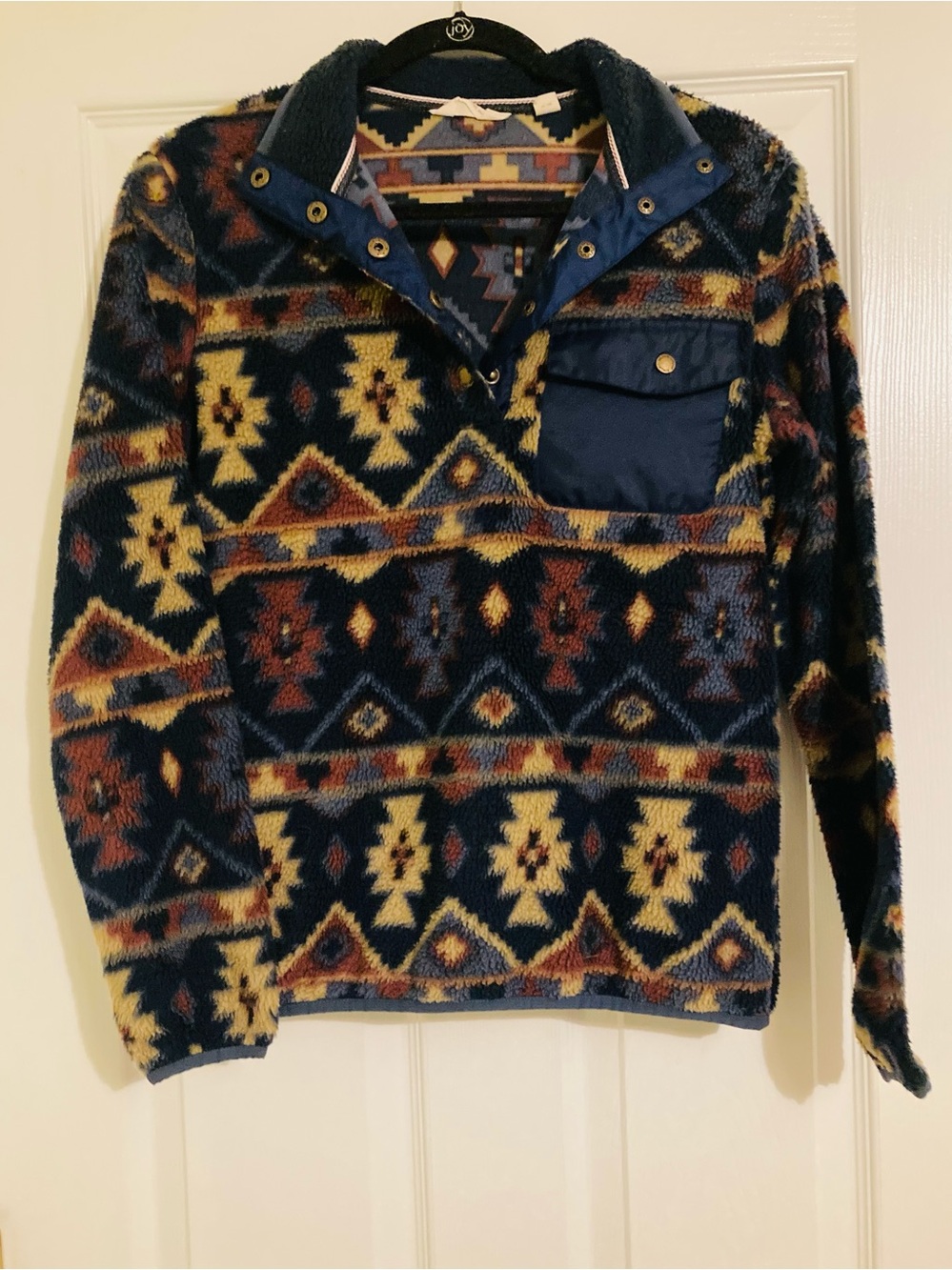Weatherproof Vintage Aztec Fleece Pullover Sweater